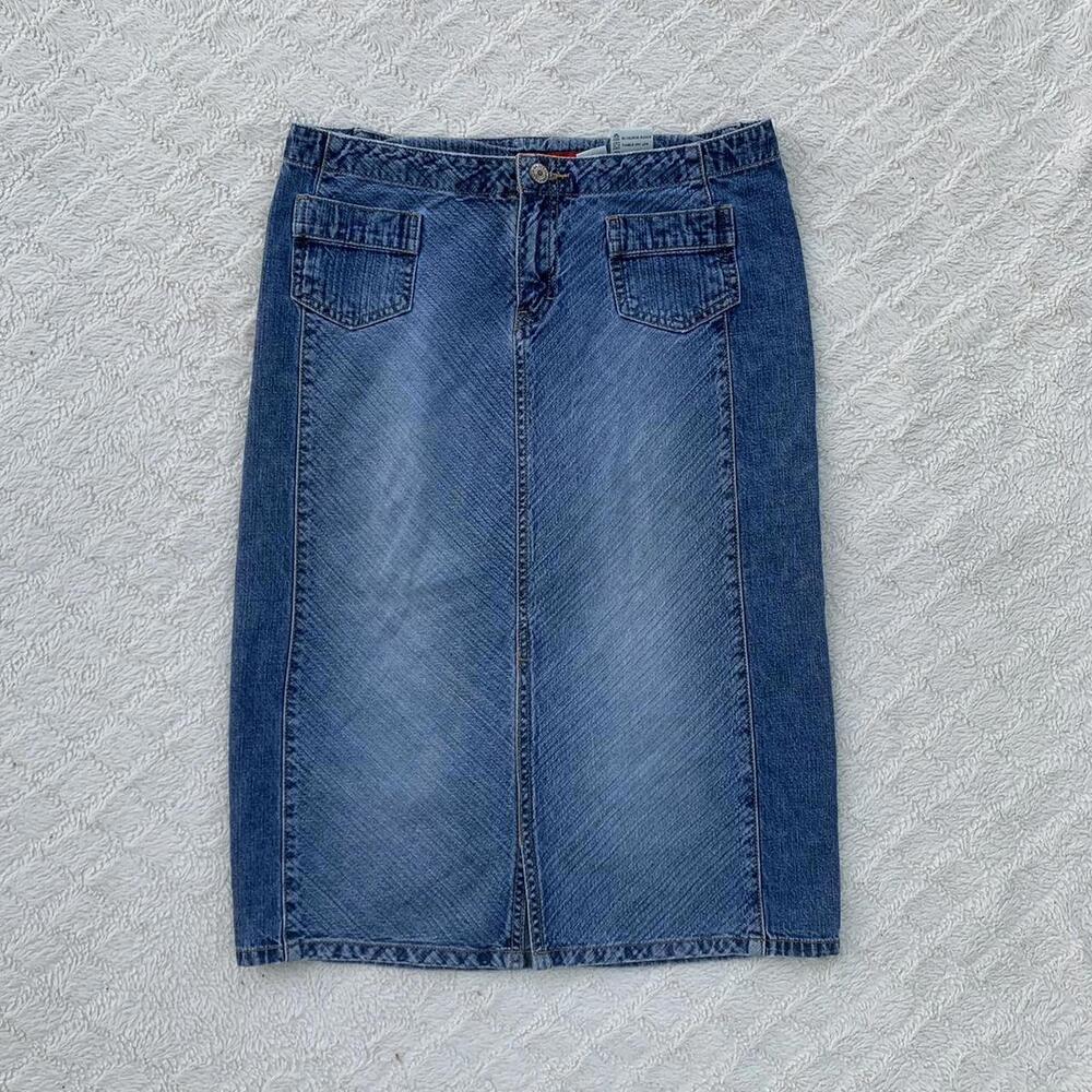 90s Denim Midi Skirt